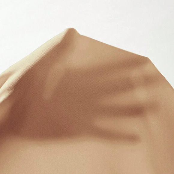 Apricot Casual Women's Solid Color Halter Neck Tank Top - Picture 5 of 6